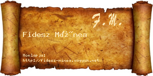 Fidesz Mínea névjegykártya